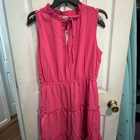Cupshe Pink Tiered Ruffled Mini Dress - Picture 2 of 3
